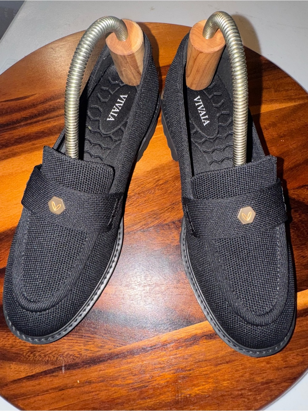 VIVAIA Women’s Black Textured Loafer - Classic Comfort - Picture 6 of 7